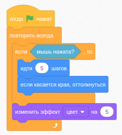 Команда после блока 'если' Команда после блока 'если'